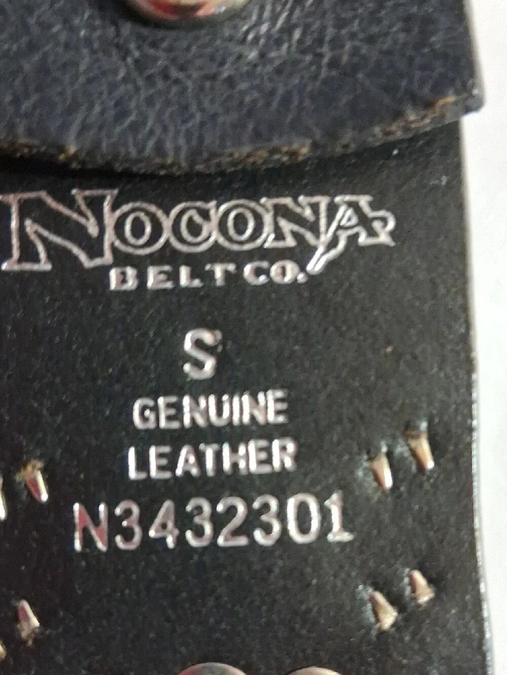 Black Rhinestone Western Belt with Ornate Silver Buckle - Nocona